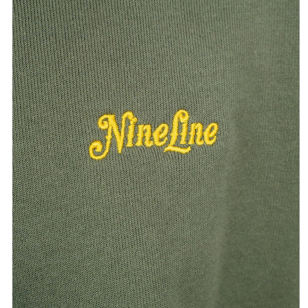 Olive Green Cropped Hoodie - Picture 2 of 2